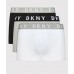 DKNY ανδρικά βαμβακερά μποξεράκια σε άσπρο,γκρι και μαύρο χρώμα U5_61738_DKY-BLACK WHITE GREY